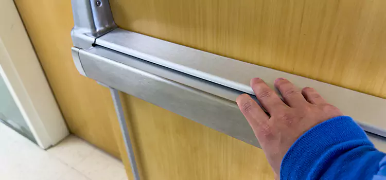 Installing a Push Bar on a Door Chalmette